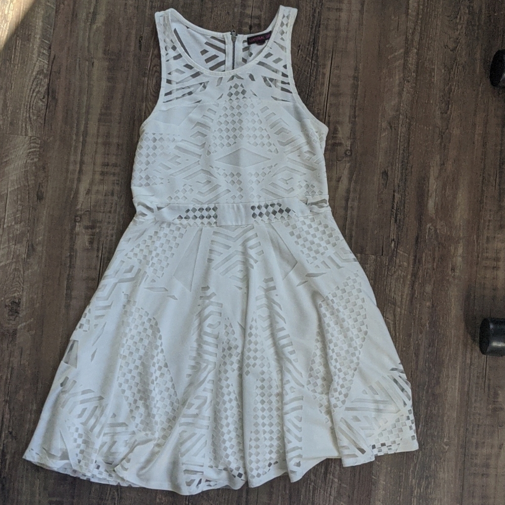 Geometric cutout dress